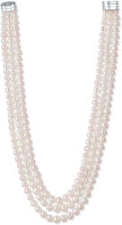 JwL Luxury Pearls Elegáns háromsoros nyaklánc valódi fehér gyöngyből JL0667 - vivantis