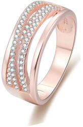 Beneto Rózsaszín aranyozott ezüst gyűrű cirkónium kővel AGG340 50 mm