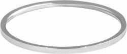 Troli Elegáns minimalista acél gyűrű Silver 52 mm