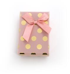 Beneto Exclusive Beneto Rózsaszín díszdoboz arany pöttyökkel KP7-8