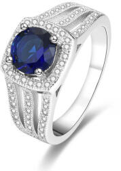 Beneto Ezüst gyűrű, kék kristályos AGG326 58 mm