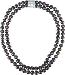 JwL Luxury Pearls Dupla nyaklánc valódi fekete gyöngyből JL0657 - vivantis