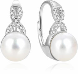 Beneto Csodálatos ezüst fülbevalók valódi gyöngyökkel AGUC870PL - vivantis
