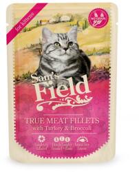 Sam's Field True Meat Fillets for kittens - Turkey & Broccoli alutasakos eledel 6 x 85 g