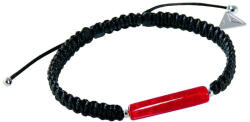 Lampglas Lenyűgöző partner karkötő Shamballa Red Line 24 karátos arannyal ellátott Lampglas BSHX7 gyönggyel