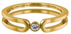Tommy Hilfiger Finom aranyozott gyűrű kristállyal TH2780101 54 mm