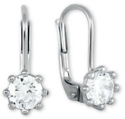 Soliter Brilio Silver Ezüst fülbevaló kristályokkal 436 001 00 235 04