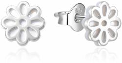 MOISS Elegáns ezüst fülbevaló gyöngyház díszítéssel Virág E0002439