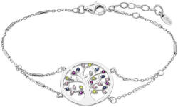 Lotus Silver Színes cirkóniumkövekkel kirakott Életfa alakú medállal díszített gyönyörű karkötő LP1890-2/1