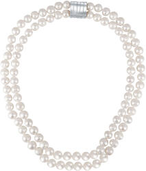 JwL Luxury Pearls Dupla nyaklánc fehér igazgyöngyből JL0656 - vivantis