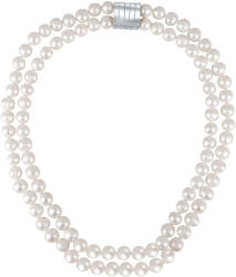 JwL Luxury Pearls Dupla nyaklánc fehér igazgyöngyből JL0656