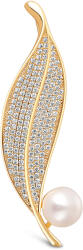 JwL Luxury Pearls Ragyogó gyöngy bross levél 2 az 1-ben JL0700