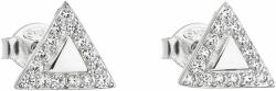 Evolution Group Ezüst fülbevaló cirkónium kövekkel fehér háromszög 11.042, 1 - vivantis