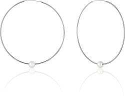 JwL Luxury Pearls Karika ezüst fülbevaló fehér igazgyönggyel JL0638 - vivantis