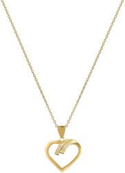 Beneto Aranyozott ezüst nyaklánc szívvel AGS1138 / 47-GOLD