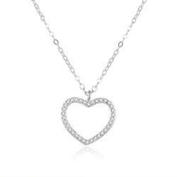 Beneto Gyönyörű ezüst nyaklánc szívvel AGS886/47 - vivantis