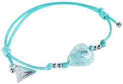 Lampglas Türkiz karkötő tiszta ezüsttel Turquoise Caress Lampglas gyönggyel BLH12