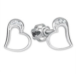 Soliter Brilio Silver Mágikus szívfülbevaló 436 001 00413 04