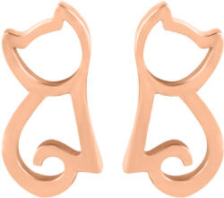 Troli Modern bronz fülbevalók Macska