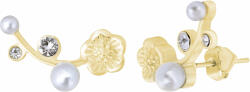 Troli Aranyozott fülbevaló kristályokkal és gyöngyökkel - vivantis
