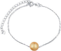 JwL Luxury Pearls Ezüst karkötő arany gyönggyel a Csendes-óceán déli részéből JL0728 - vivantis