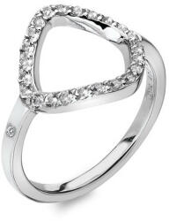 Hot Diamonds Elegáns ezüst gyűrű gyémánttal és topázzal Behold DR221 60 mm