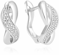 Beneto Elegáns ezüst fülbevaló cirkónium kövekkel AGUC1861
