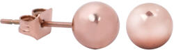 Troli Rózsaszín aranyozott bedugós acél fülbevaló - vivantis