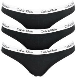 Calvin Klein 3 PACK - női tanga alsó QD3587E-001 Black XL