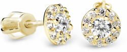 Cutie Diamonds Luxus bedugós sárga arany fülbevaló gyémánttal DZ60167-30-00-X-1 - vivantis