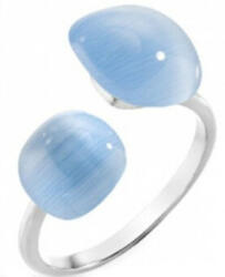 Morellato Nyitott ezüst gyűrű kék macskaszem kővel SAKK16 52 mm