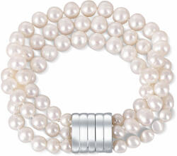JwL Luxury Pearls Háromsoros karkötő valódi fehér gyöngyökből JL0668 - vivantis