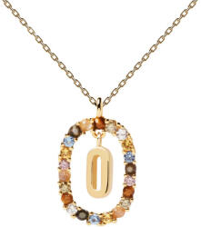 PDPAOLA Gyönyörű aranyozott nyaklánc "O" betű LETTERS CO01-274-U (lánc, medál) - vivantis
