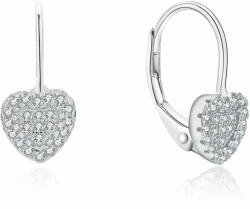 MOISS Romantikus ezüst szív fülbevaló cirkónium kővel E0000560 - vivantis