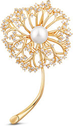 JwL Luxury Pearls Romantikusaranyozott bross 2 az 1-ben igazi fehér gyönggyel JL0729 - vivantis
