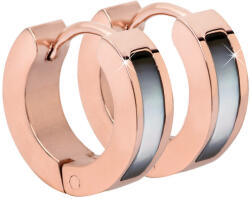 Troli Bronz fülbevaló sötét gyönggyel