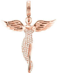 Engelsrufer Rózsaszín aranyozott ezüst angyal medál cirkóniummal ERP-ANGEL-R 5, 2 cm