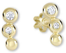 Soliter Brilio Arany fülbevaló tiszta kristályokkal 239 001 00255