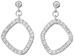 Hot Diamonds Luxus ezüst fülbevalók gyémántokkal és topázzal Behold DE654 - vivantis