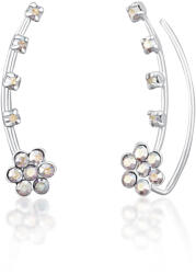 JwL Luxury Pearls Virágos fülbevaló kristályokkal JL0722 - vivantis