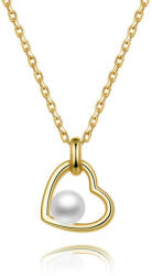 Beneto Aranyozott ezüst nyaklánc folyami gyöngyökkel AGS1230/47P-GOLD - vivantis