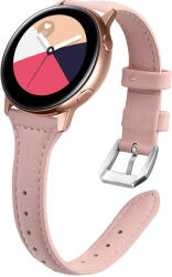 4wrist Slim bőr óraszíj a Samsung Galaxy Watch-hoz - Pink 20 mm