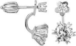 Soliter Brilio Silver Kettős ezüst fülbevalók 436 001 00421 04