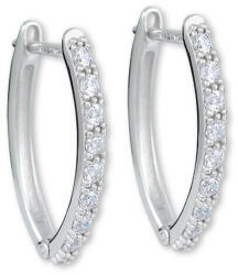 Soliter Brilio Silver Bájos ezüst karika fülbevalók 436 001 00575 04