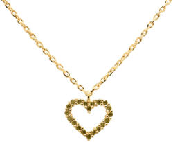 PDPAOLA Gyengéd aranyozott nyaklánc szívvel Olive Olive Heart Gold CO01-223-U (lánc, medál) - vivantis