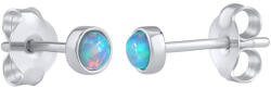 Silvego Ezüst fülbevalók türkiz színű szintetikus opállal LPS0933B - vivantis