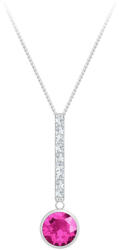 Preciosa Ezüst nyaklánc cirkónium kövekkel Lucea 5296 55 (lánc, medál) - vivantis