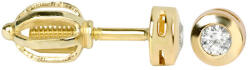 Soliter Brilio Arany fülbevaló kristályokkal 236 001 00634