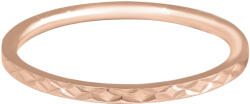 Troli Aranyozott minimalista acél gyűrű gyengéd mintával Rose Gold 60 mm