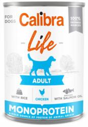Calibra Conserva Calibra Dog Life Monoprotein cu Pui si Orez, 400 g